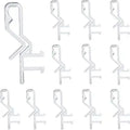 12pcs Blinds Clips 1-7/8inch Hidden Channel Valance Clips Clear Color for Faux and Real Wood Window Blinds Valance Holder